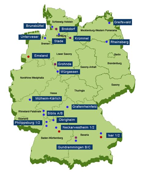 how many nuclear power plants in germany