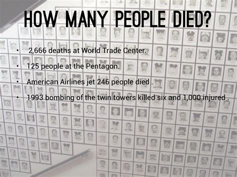 how many people died in total 9/11