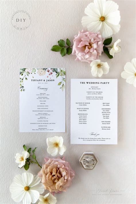 How Many Programs To Order For Wedding