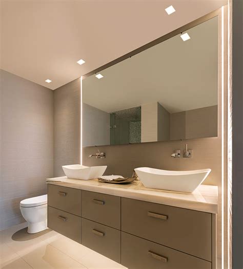 how many recessed lights in small bathroom
