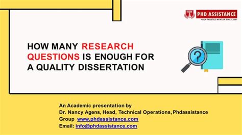 how many research questions in a dissertation