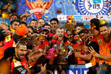 how many times did srh won ipl cup