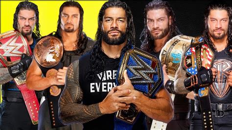 how many times roman reigns won the wwe title