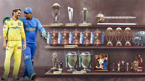 how many trophies has ms dhoni won