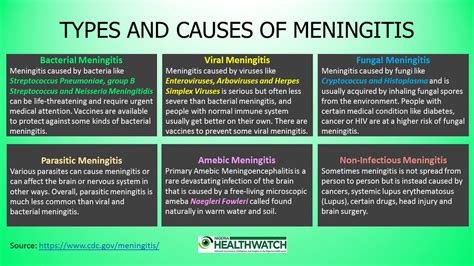 how many types of meningitis is there