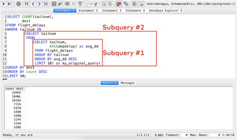 how many types of subquery in sql