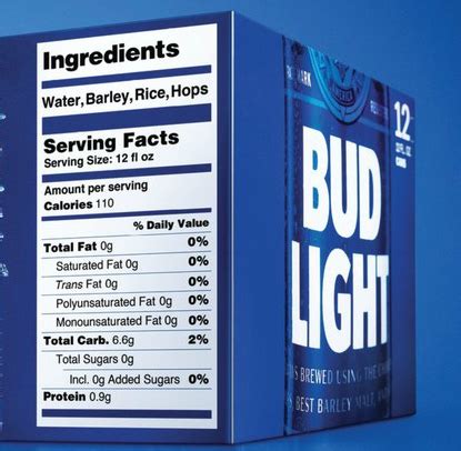 how many units in bud light