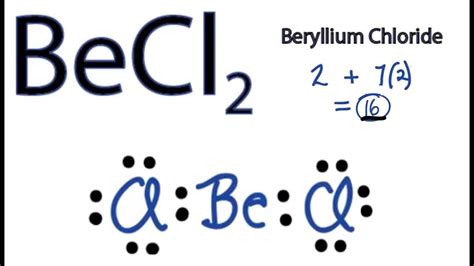 how many valence electrons in becl2