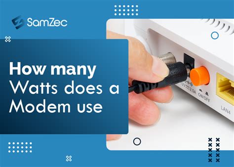 How Many Watts Does A Comcast Modem Use