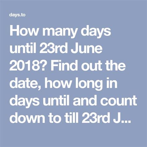 how many weeks until may 23rd 2023