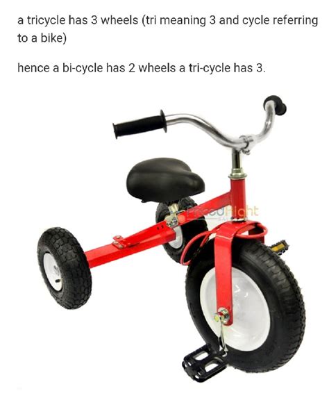 how many wheels on a tricycle