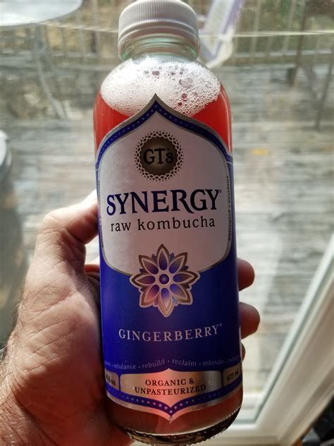 how much alcohol is in synergy raw kombucha