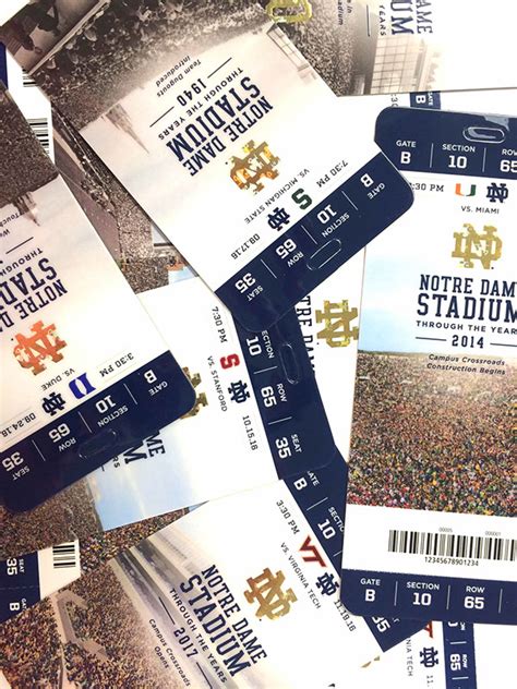 how much are notre dame football tickets