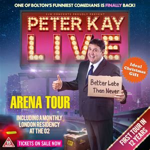 how much are peter kay tickets 2022