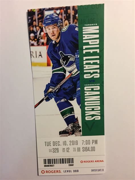 how much are vancouver canucks tickets
