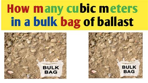how much does a cubic meter of ballast weigh