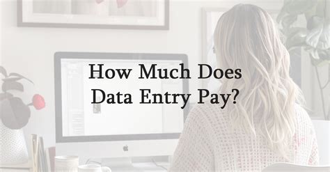 How Much Does A Data Entry Make 