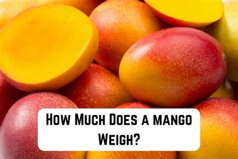 how much does a mango weigh