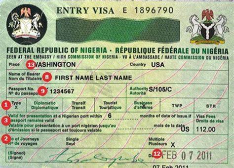 how much does a nigerian visa cost