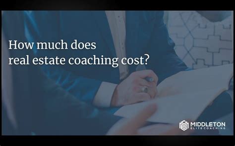 how much does a real estate sales coach cost