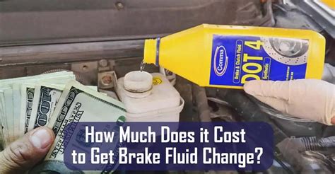 how much does brake fluid cost