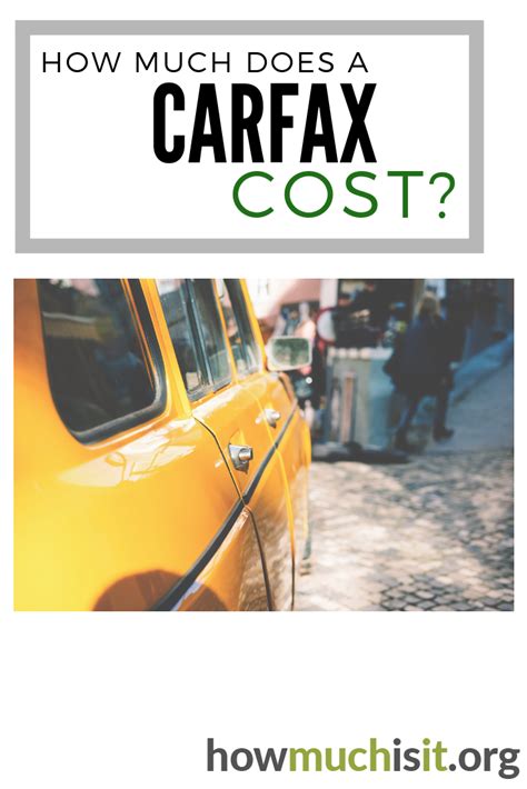 how much does it cost for a carfax
