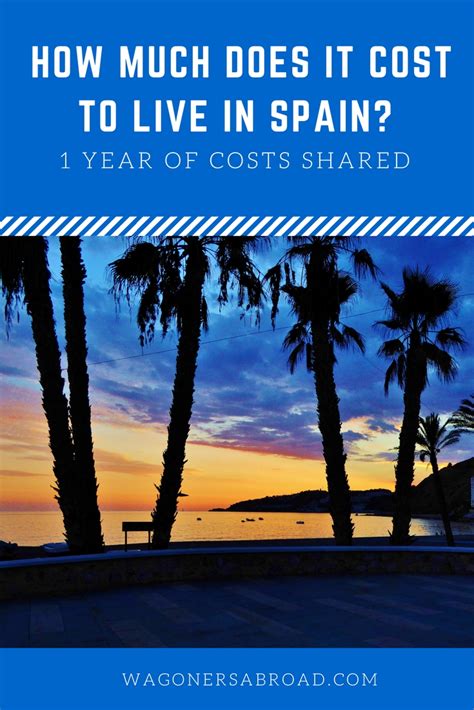 how much does it cost to live in spain a year