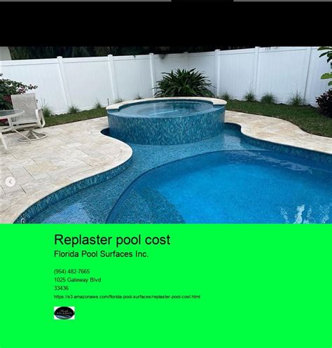 How Much Does It Cost To Replace Pool Plaster