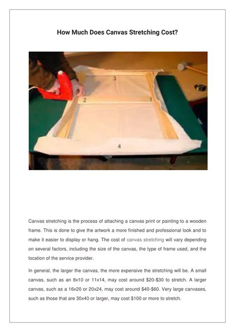How Much Does It Cost To Stretch And Frame A Canvas