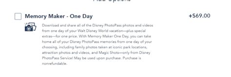How Much Does Memory Maker Cost At Disney World