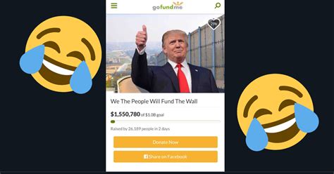 how much in trump go fund me