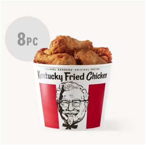 how much is 8 piece bucket kfc chicken