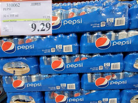 how much is a case of pepsi at costco