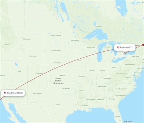 how much is a flight from toronto to san diego