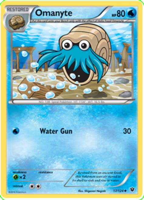 how much is a omanyte pokemon card worth