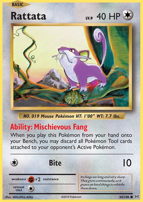 how much is a rattata 66/108 worth