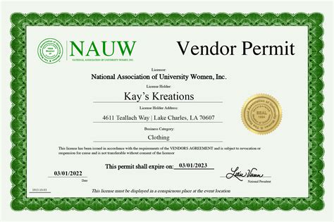 how much is a vendor's license in louisiana