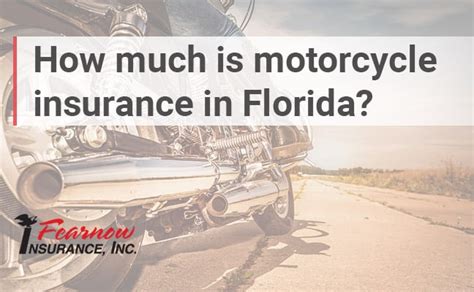 how much is insurance for motorcycle florida