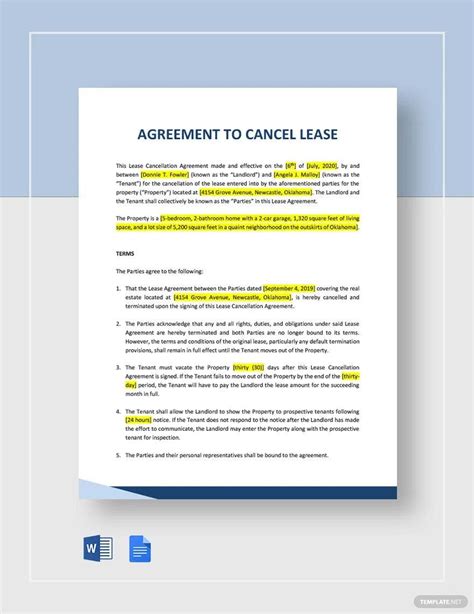 how much is it to cancel a lease