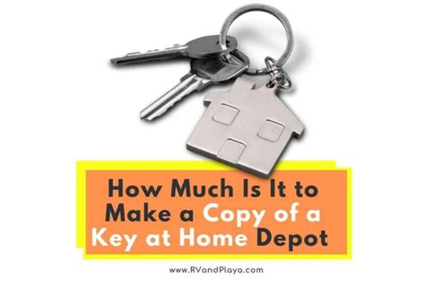 how much is it to make a duplicate key at home depot