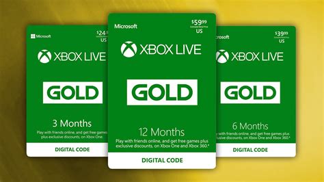 how much is live gold xbox