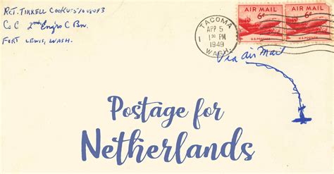 how much is postage to the netherlands