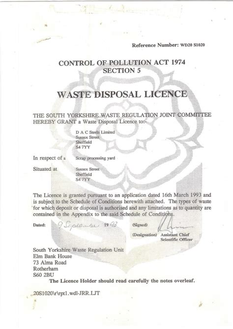 How Much Is Waste Disposal Licence