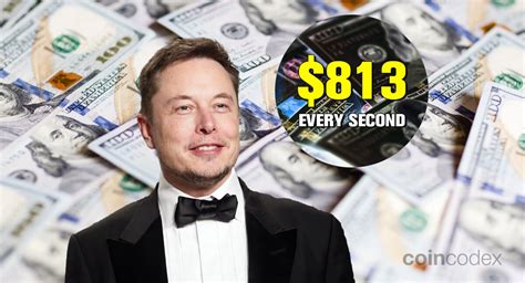 how much money is elon musk making per second