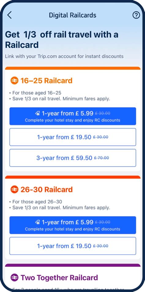 How Much Network Rail Card