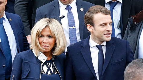 how much older is macron's wife