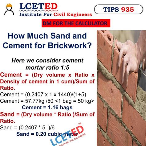 How Much Sand For Brick