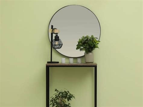 How Much Space Between Console Table And Mirror