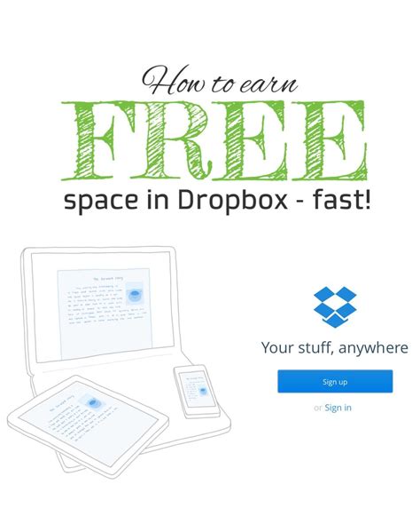 how much space in free dropbox account