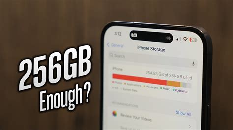 how much storage is 256gb iphone